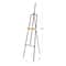 68.5" Black Metal Painter's Inspired 4-Tier Display Easel with Gold Accents